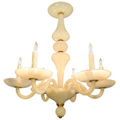French Opaline Chandelier