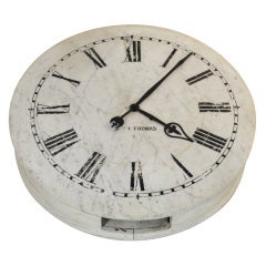 Antique Large Marble Clock Face by Seth Thomas