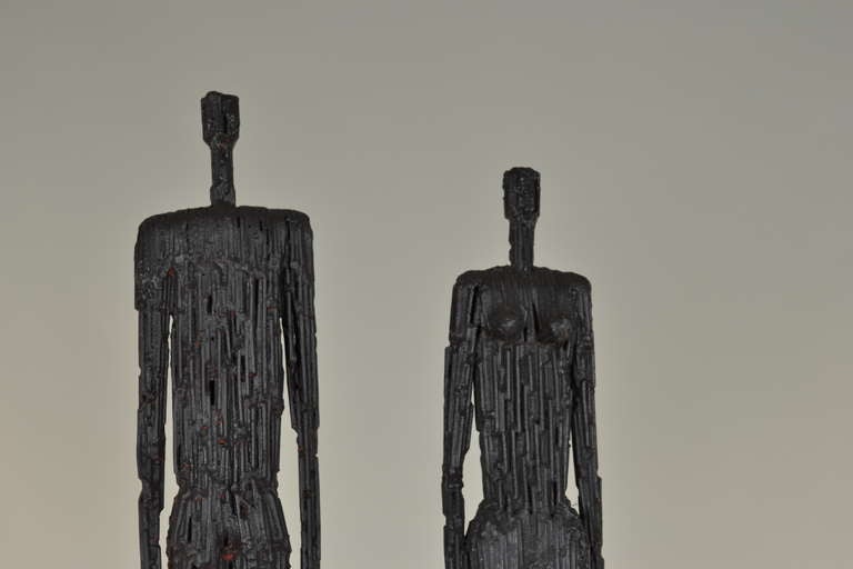 Pair of Figural Sculptures In Good Condition In Norwalk, CT