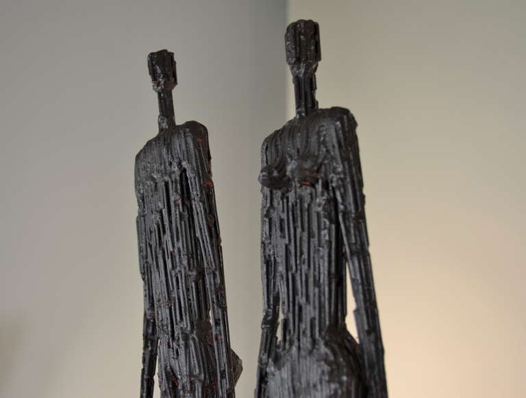 Late 20th Century Pair of Figural Sculptures
