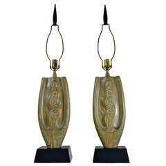 Vintage Pair of Lamps by Yasha Heifetz