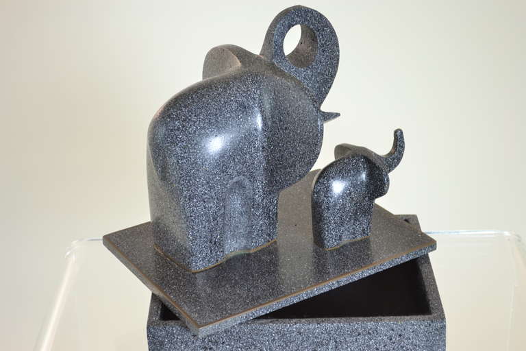 SIgned Sculpture Box by Masatoya Kishi 2