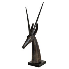 Large Antelope Sculpture