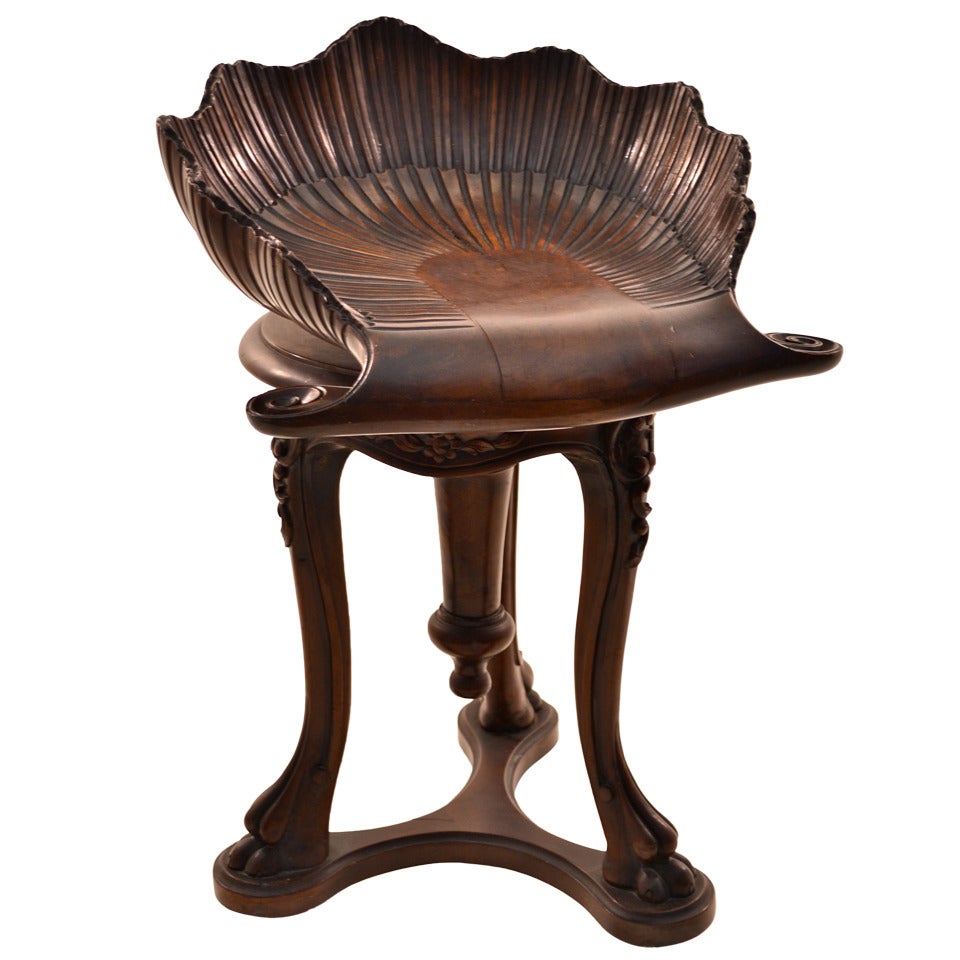 Italian Grotto Stool, circa 1890 -1900