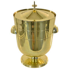 Tommi Parzinger Polished Brass Ice Bucket