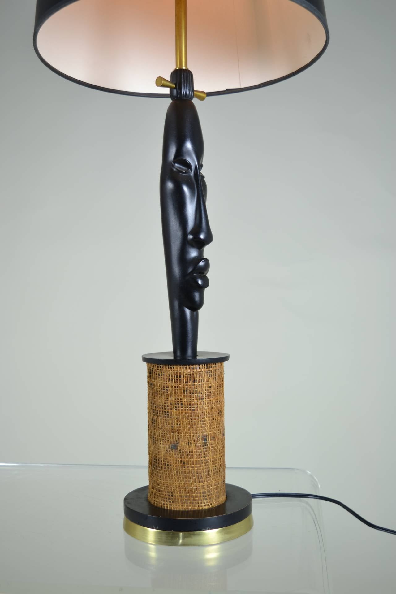 Mid-20th Century African Style Modern Lamp, Circa 1950s