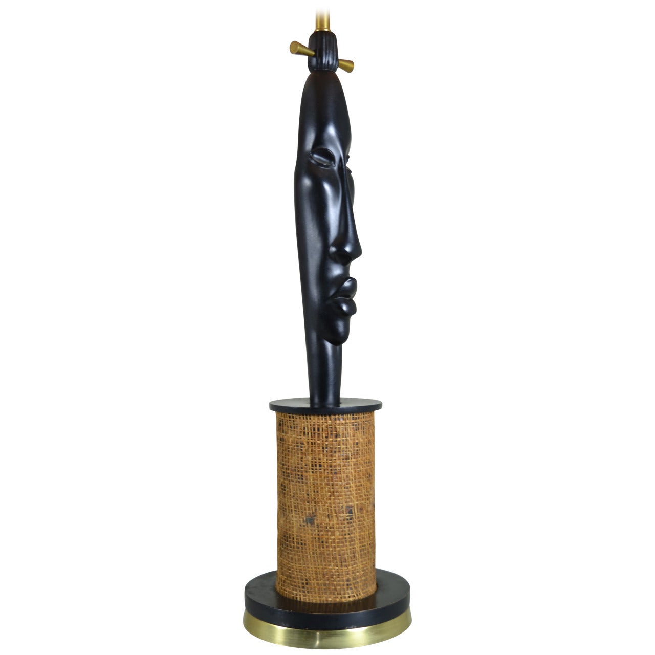 African Style Modern Lamp, Circa 1950s