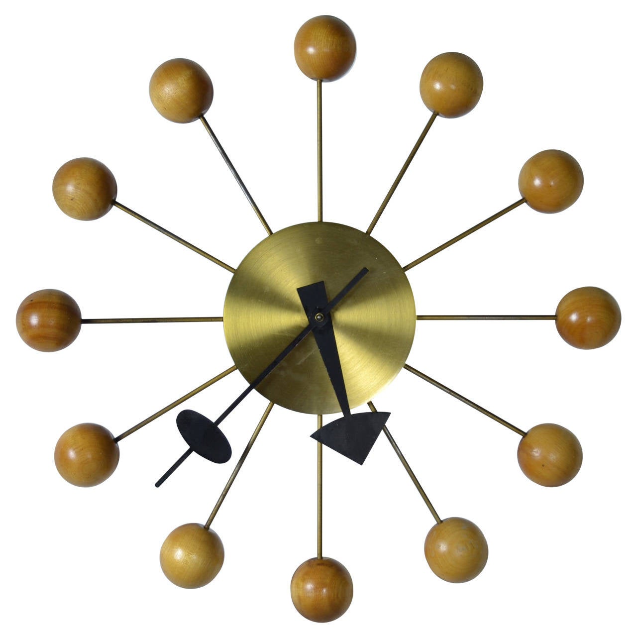 Nelson Ball Clock for Howard Miller at 1stdibs