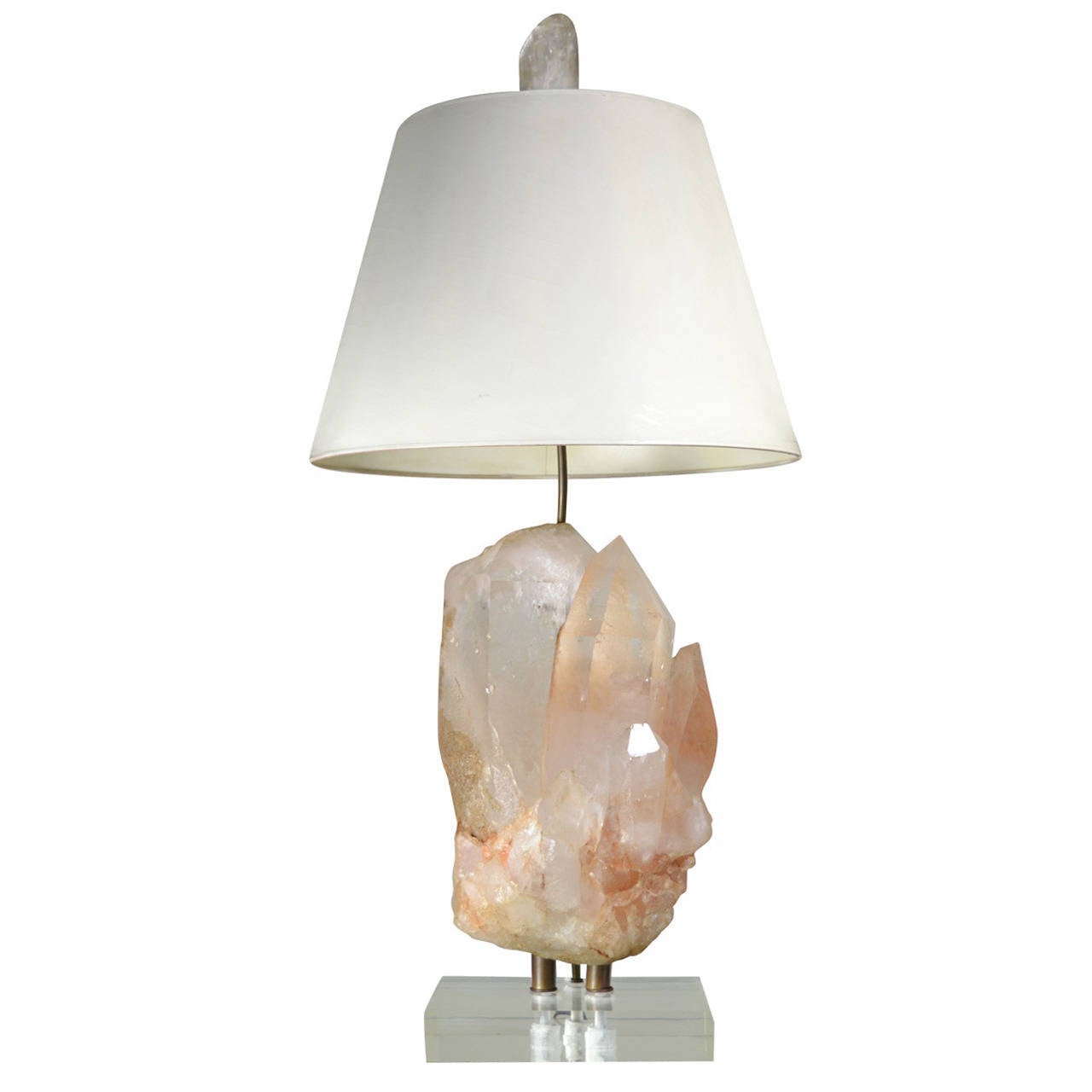 Monumental Quartz Crystal Lamp at 1stdibs