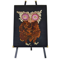 Lucite Plaque with Owl on Easel 11
