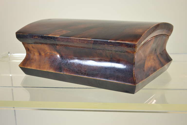 20th Century Horn Inlaid Lidded Box