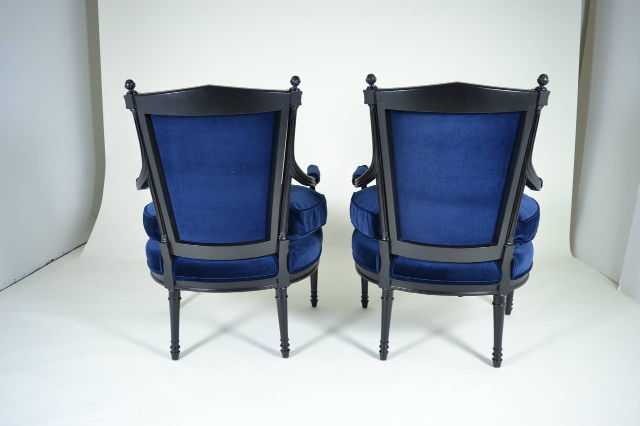 Pair of Directoire Style Fauteuil Chairs 3