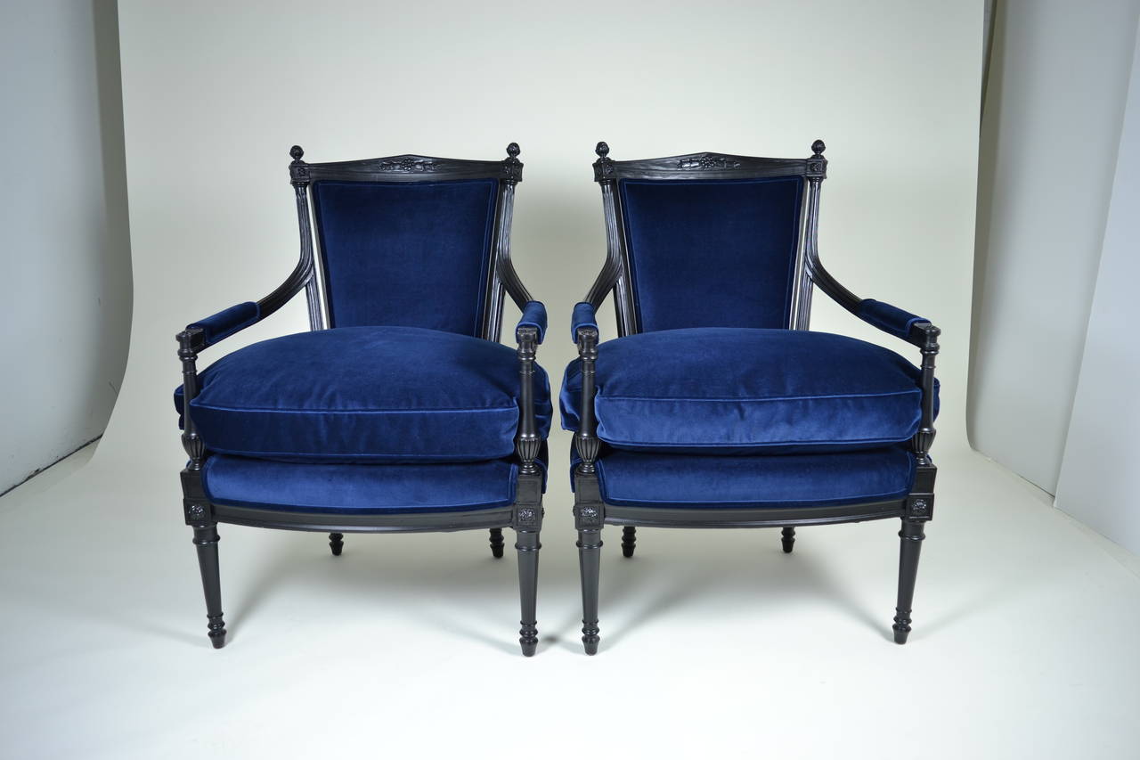 Pair of Directoire Style Fauteuil Chairs 5