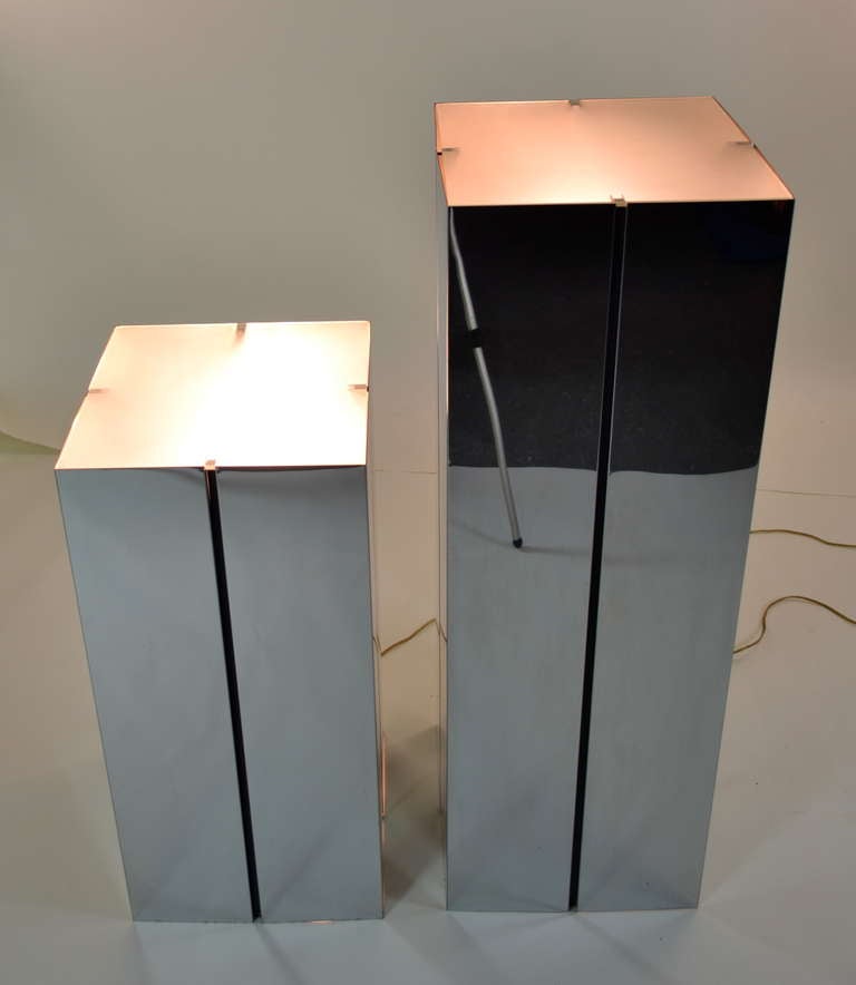 Neal Small-Lighted Chrome Pedestals 2