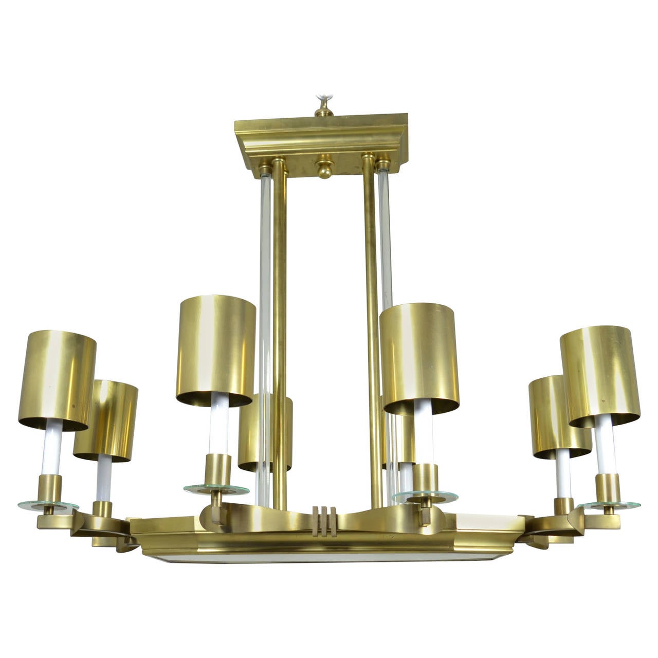 Large Art Deco Style Modernist Chandelier For Sale at 1stDibs
