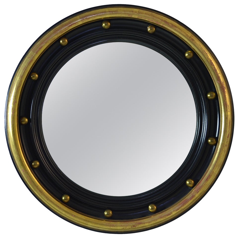 VIntage Bull's Eye Mirror