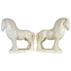 Italian Ceramic Horse Sculptures, Lorin Marsh