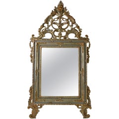 Italian Rococo Giltwood Mirror, Large Scale