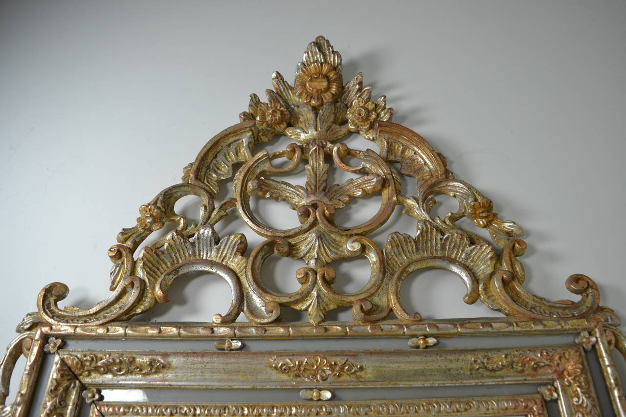 Italian Rococo Giltwood Mirror, Large Scale 5