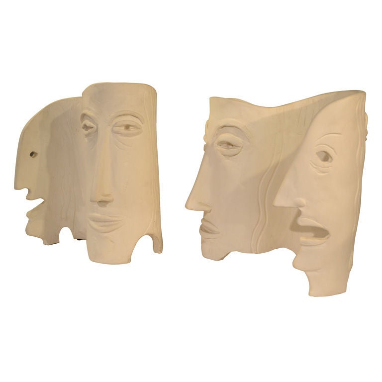 Ceramic Face Sculpture