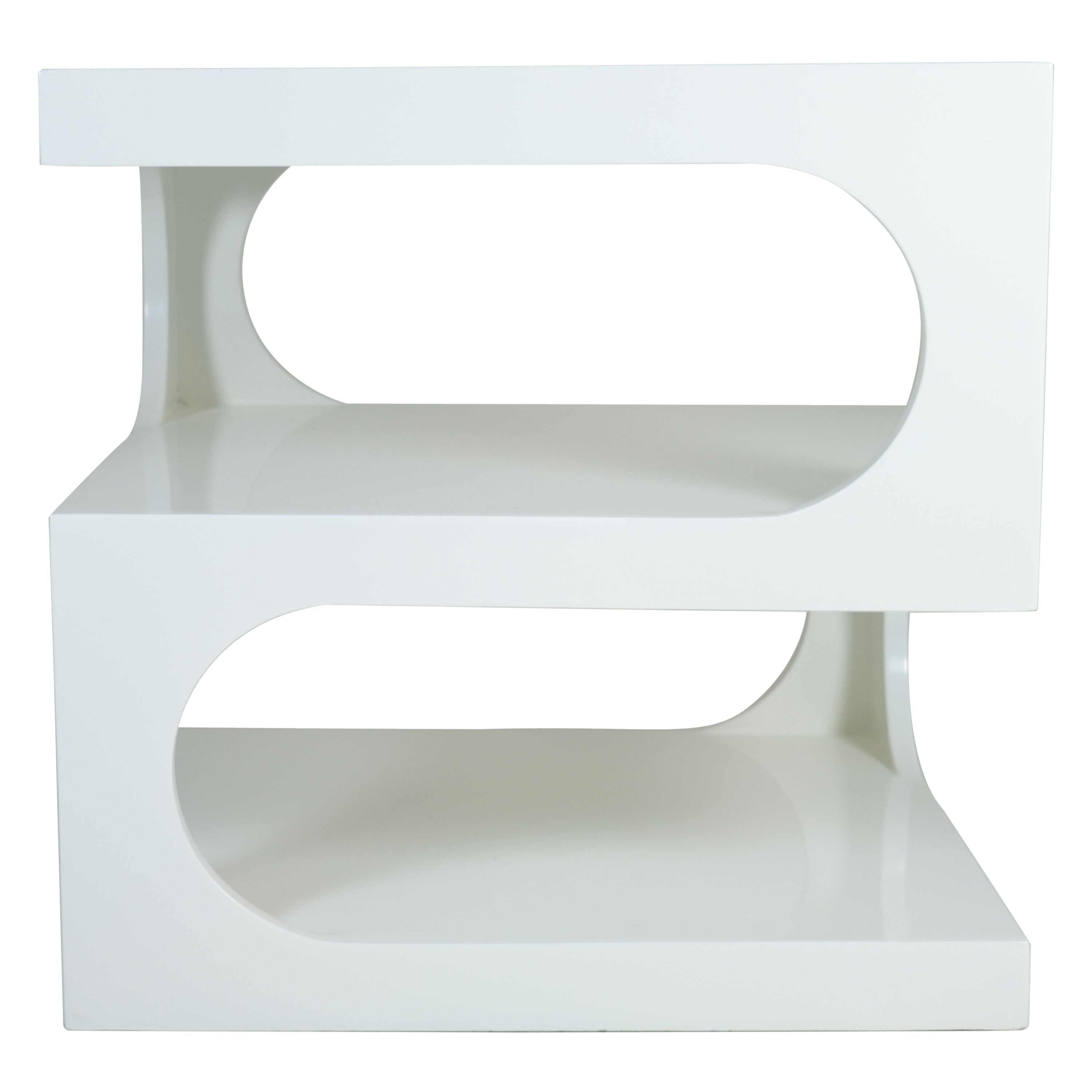 Sculptural Lacquered Side Table, circa 1970s