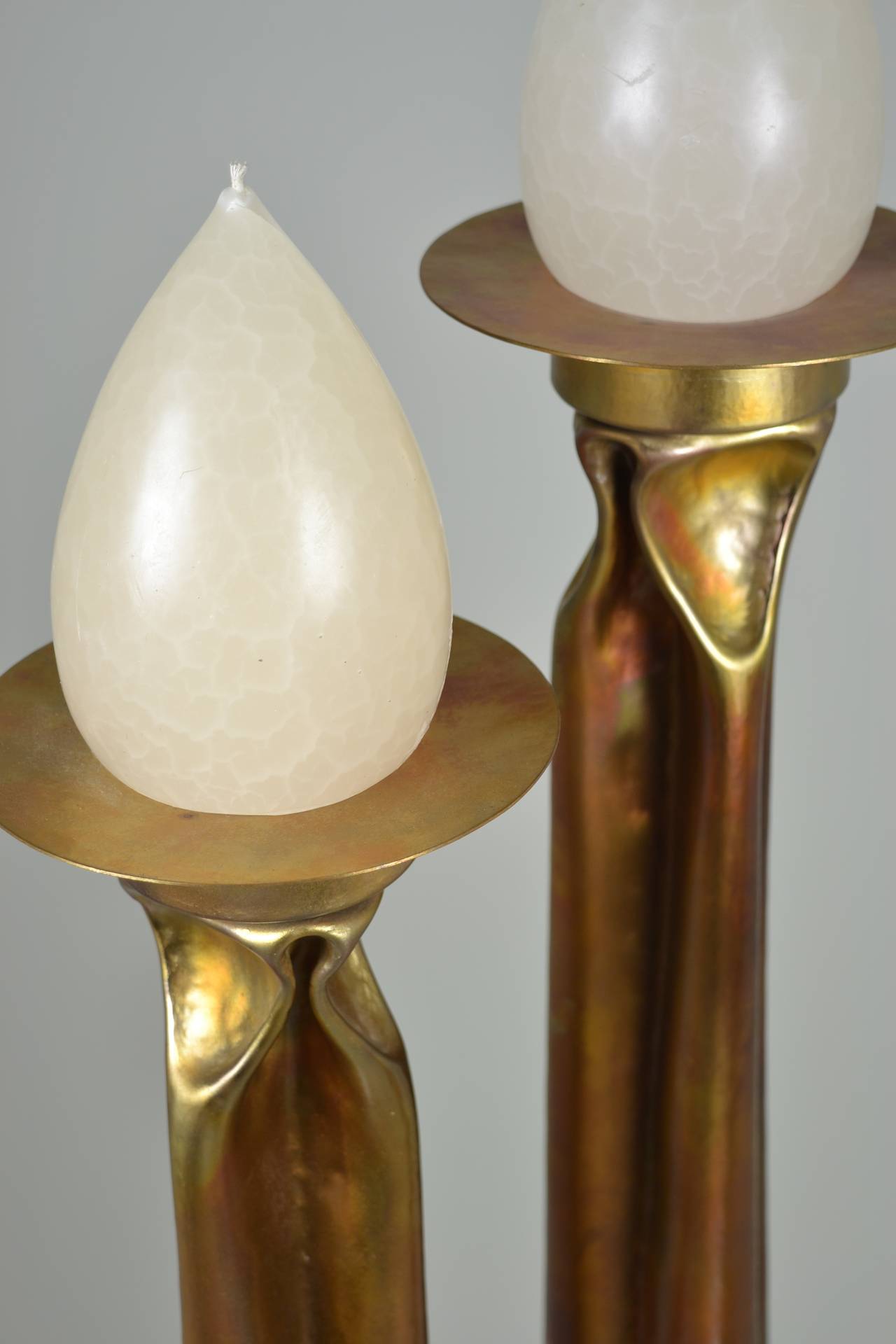 Organic Modern Thomas Roy Markusen Tortured Candlesticks