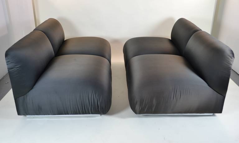 20th Century Pair of Armless Settees
