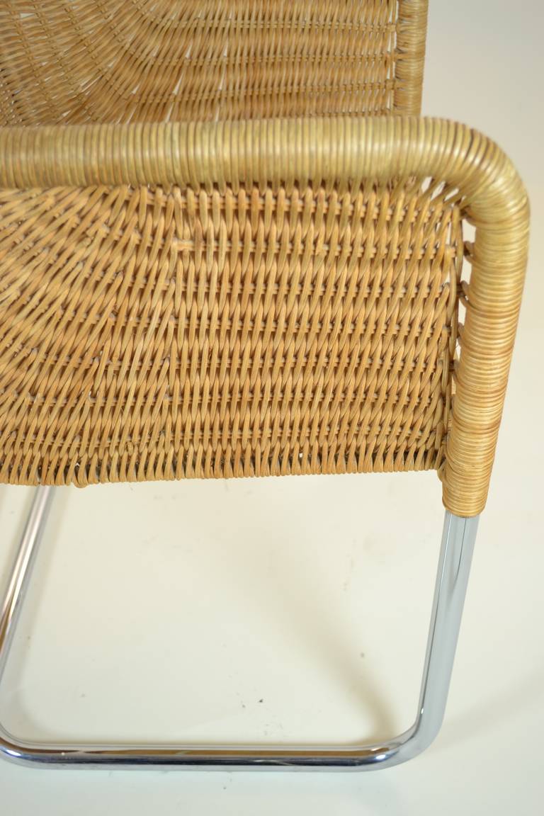 Harvey Probber Pair of Wicker Chairs 1