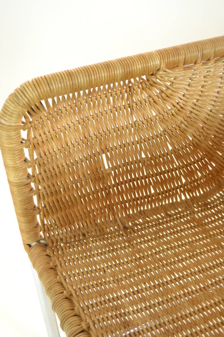 Harvey Probber Pair of Wicker Chairs 3