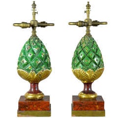 Pair of Antique Finials as Lamps