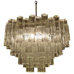 Large Oval Four-tier Murano Chandelier