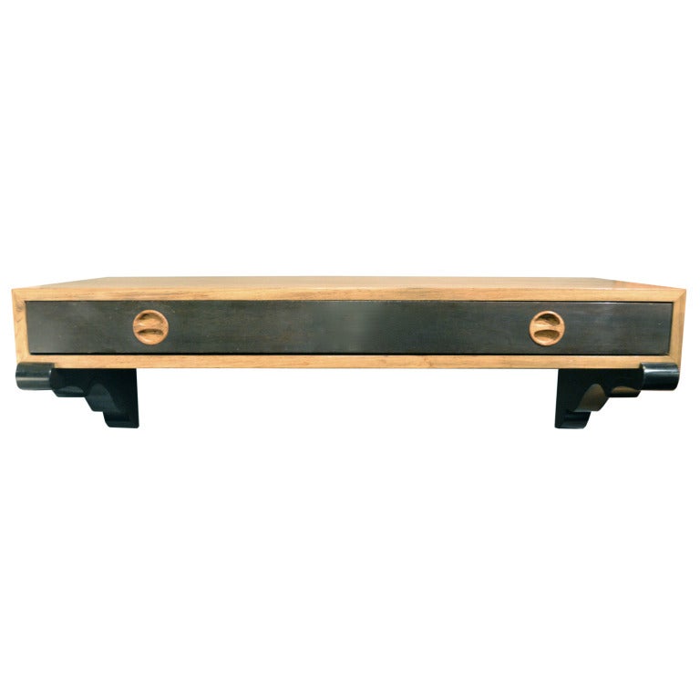 Harvey Probber Rosewood Wall-Mounted Console