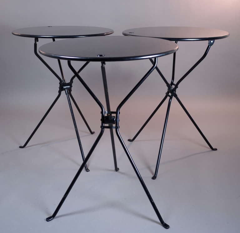 Cumano Folding Tables by Achille Castiglioni for Zanotta In Good Condition In Norwalk, CT