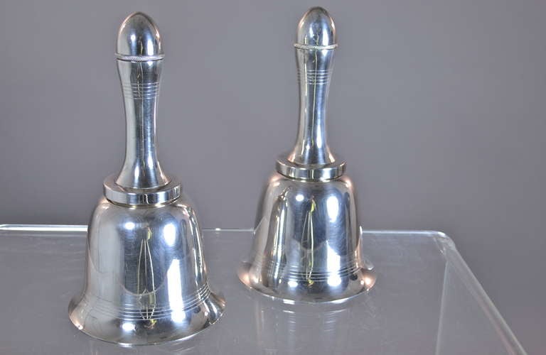 Pair Asprey Cocktail Shakers c 1930s