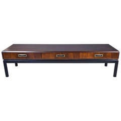 Modern Walnut Low Table from Maurice Villency