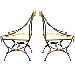 Neoclassical Iron Chairs - Set of 4