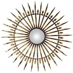 Italian Tole Sunburst Mirror