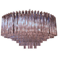Six-Tier Mid-Century Murano Chandelier by Camer