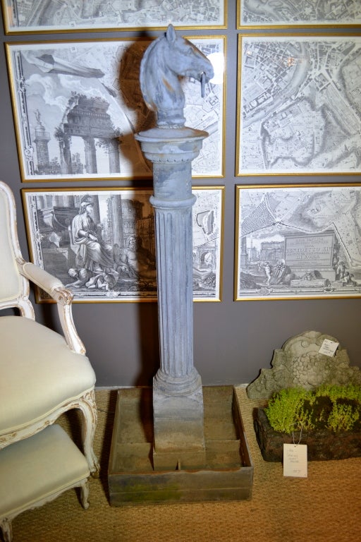 PAIR 19th Century Hitching Posts in Custom Planters 6