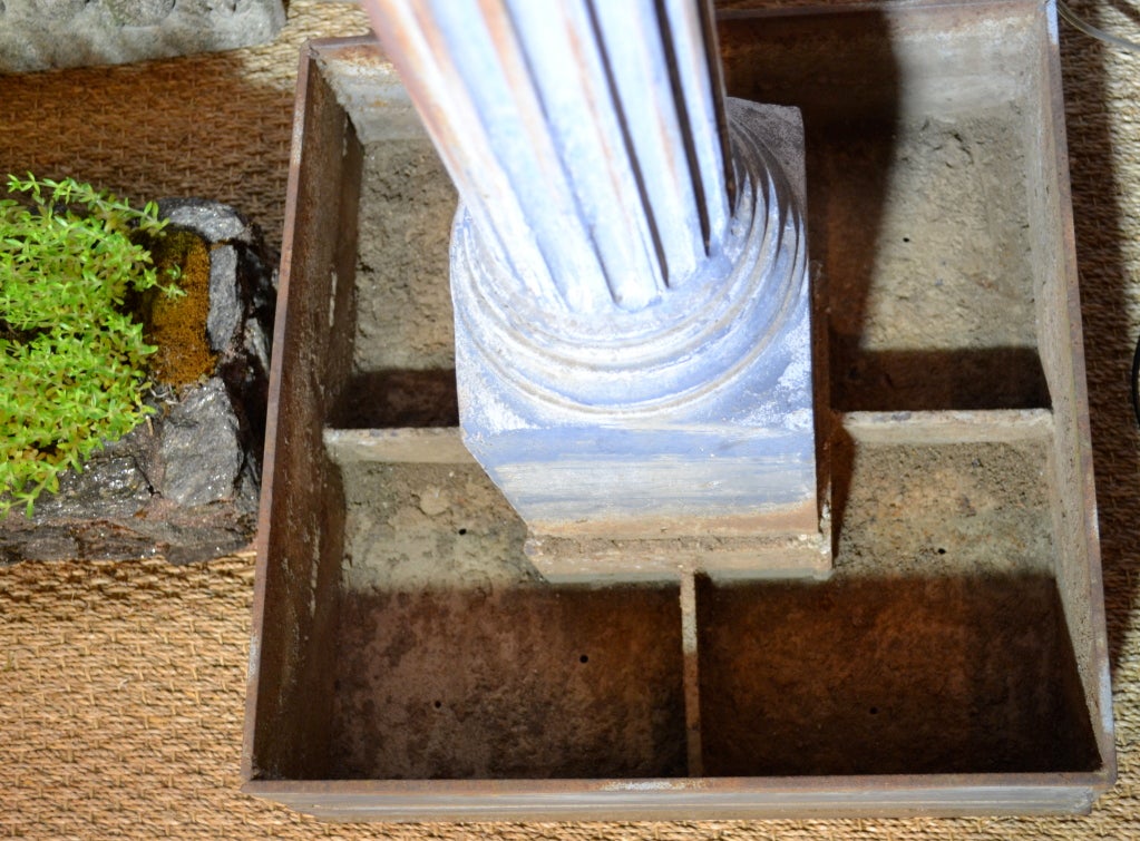 Iron PAIR 19th Century Hitching Posts in Custom Planters