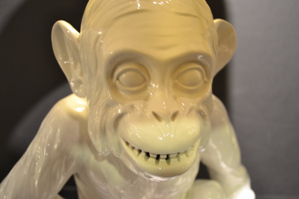 Mid-20th Century Scary Monkey Lamp