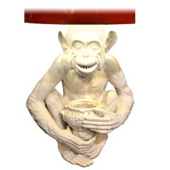 Vintage Scary Monkey Lamp