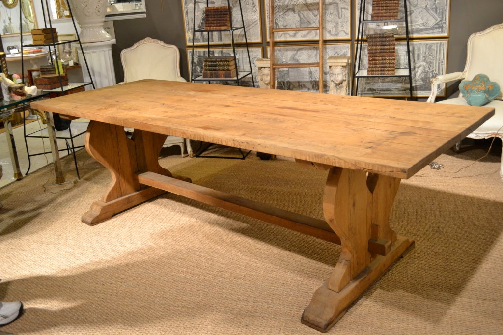 Belgian Oak Farm Table at 1stdibs