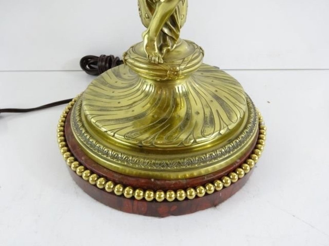 Belle Epoque French Bronze Figural Table Lamp