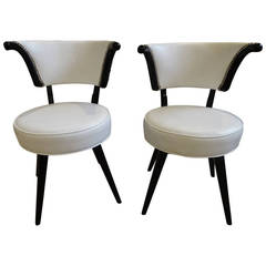Pair of Art Deco Swivel Chairs