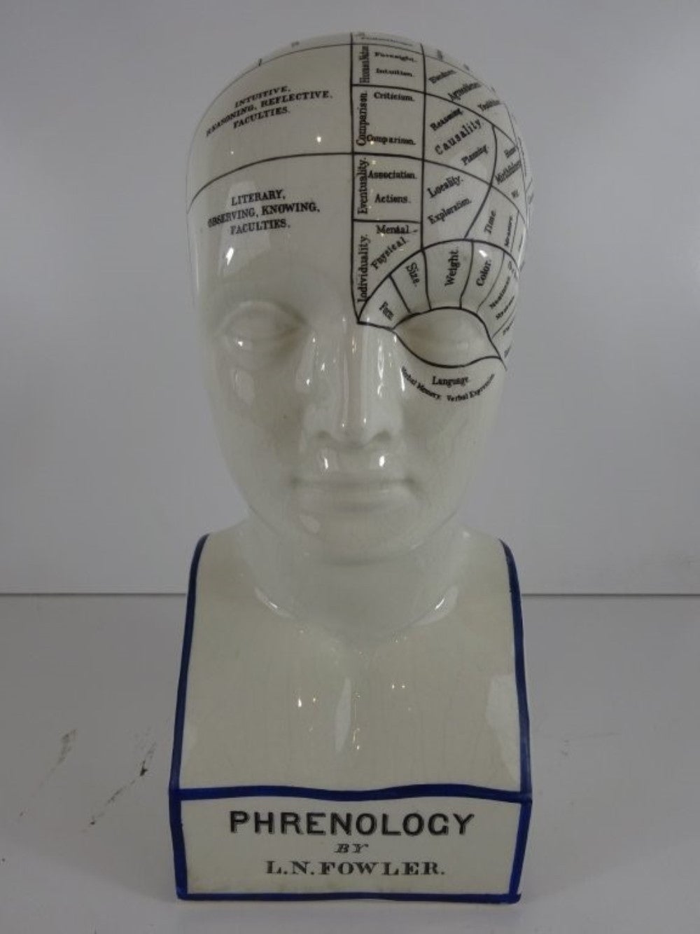 phrenology head by l n fowler