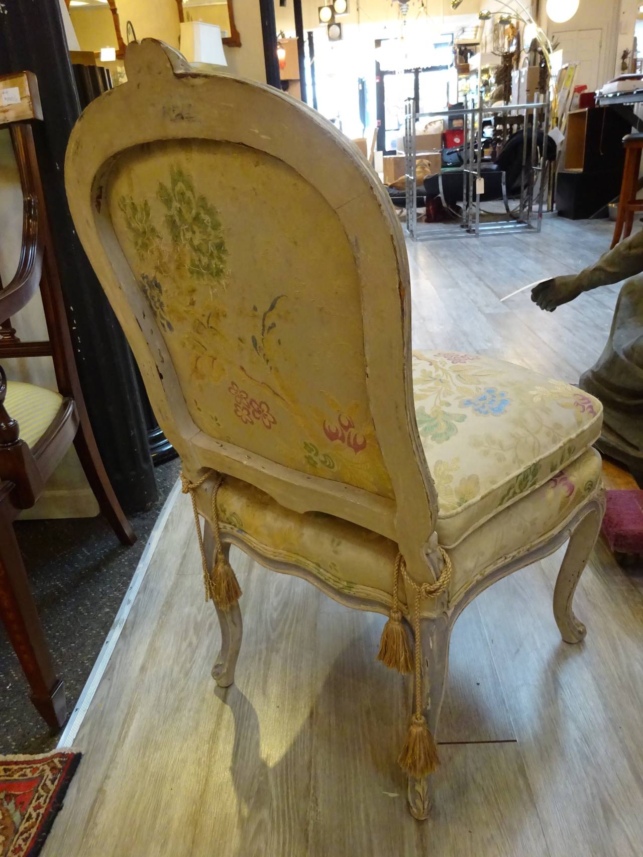 Pair of Louis XVI Style Slipper Chairs In Good Condition In Oaks, PA
