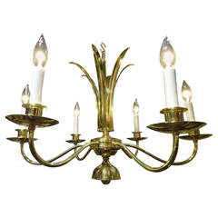 Parzinger Style Brass Chandeleir 6