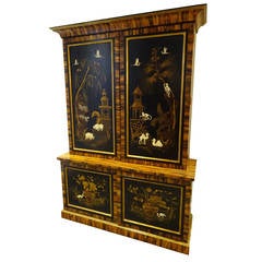 Sister Parish Chinoisere Decorated Cabinet