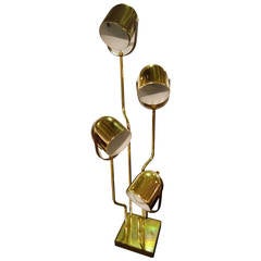 1970s Articulated Brass Table Lamp